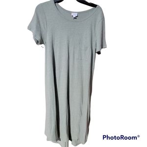 LuLaRoe Midi dress sz X small- sage green